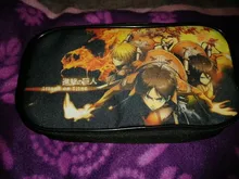 Attack On Titan-bolsa para bolígrafos con póster para niños, niños y niñas, moderna, de alta calidad, escolar