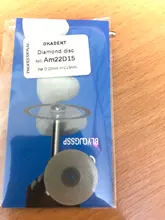 Disco de corte de diamante Dental ultrafino de doble cara, 0,15mm, para separar, pulir, cerámica, corona, yeso o jade, con mandriles