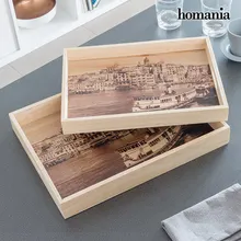 Набор подносов Homania(2 шт.) BigBuy Home