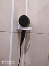 Rack-Organizer Hair-Dryer-Holder Shelf-Storage Bathroom Wall-Mounted ABS for Dia. High-Quality
