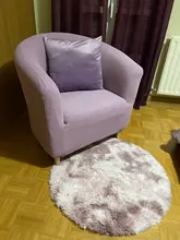 Round Rug Carpets Living-Room-Decor Modern-Mats Bedroom Faux-Fur Fluffy Shaggy-Area Long