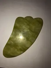 Xiuyu Jade Facial de ojo piedra de masaje raspado Guasha Junta verde Natural Jade rodillo Estiramiento Facial masajeador del cuerpo de herramienta