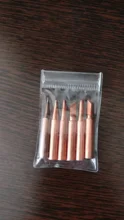 6 unids/lote 900M-T cobre puntas de pistola para soldar soldadura libre de plomo soldadura Sting para 936/937/938/969/8586/852D Estación de soldadura
