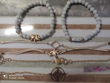 5 unids/set las mujeres pulseras personalidad mosaico de cristal de brújula de apertura flecha nudo cadena redonda exquisita brillante joyería de fiesta