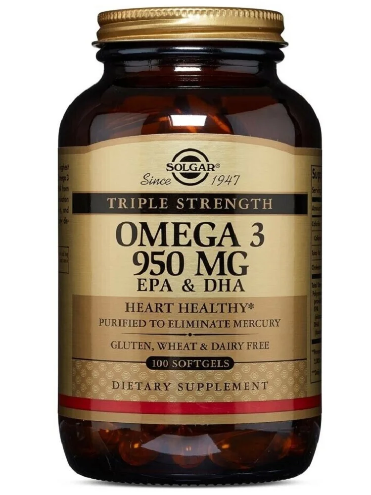 Solgar Triple fuerza Omega 3 950 mg 100 aceite de pescado Softgels Epa  Dha|Exfoliantes y tratamientos corporales| - AliExpress