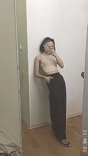 2021 Retro de Color sólido salvaje recto ancho pierna Pantalones mujer primavera nueva moda Coreana de cintura alta pantalones largos