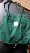 Bolso de hombro de pana para mujer, bolsa de compras reutilizable, informal, para un número dado, 2021