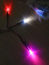 Plastic-Holder Round White Pre-Wired 10-100pcs DC12V UV with Clear LED Water Blue/rgb
