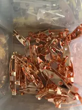 50 unids/lote 15 20 25 30 35 mm broche de Clip pines alfileres de seguridad broche ajustes en blanco Base para la fabricación de la joyería DIY suministros