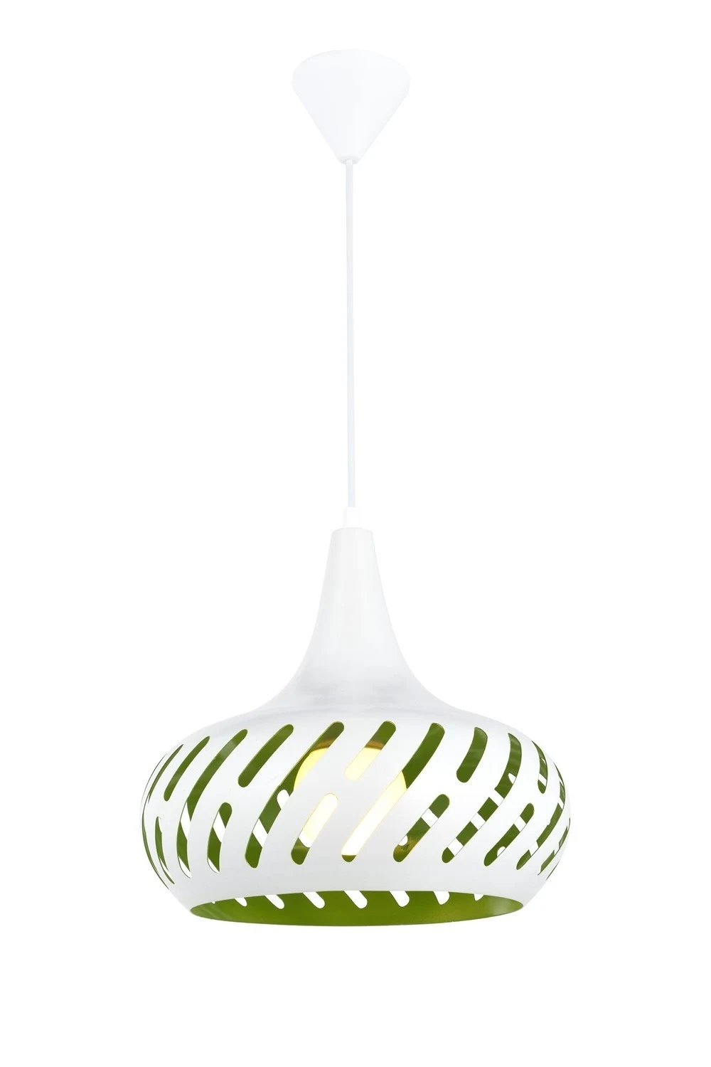 AVONNI AV-65002-BYS белый/зеленый окрашенный кулон, E27, металл, 40c
