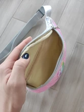 Riñonera con dibujos de unicornios para mujer y niña, bolso de hombro con purpurina, para teléfono, color rosa