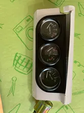 Kit de tres relojes medidores para auto, accesorio indicador de temperatura de aceite, temperatura de agua y presión de aceite, 52 mm, sensor 3 en 1