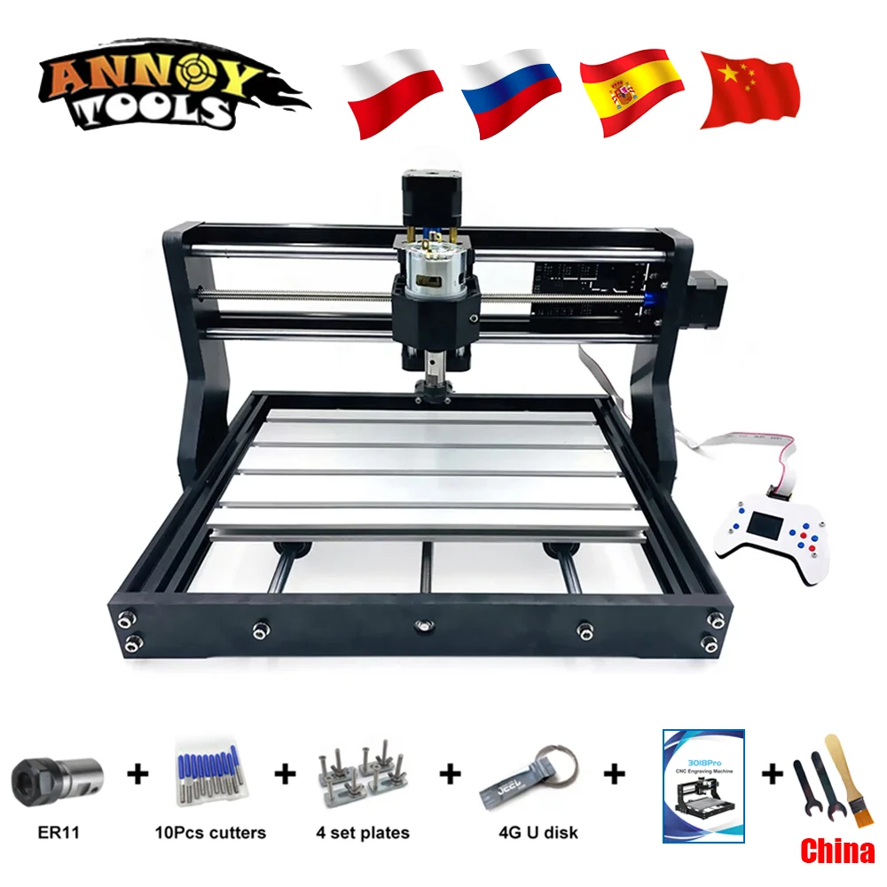 CNC3018Pro GRBL 1 DIY фрезерный станок с ЧПУ 3 оси дерево маршрутизатор лазерная