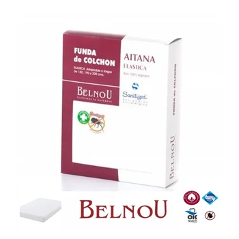 

Mattress Cover AITANA Mite Curl 100% Cotton Elastic BELNOU 3 colors departs (Various sizes available)