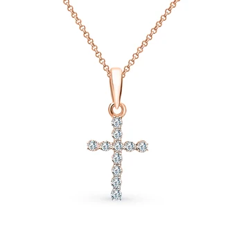 

Gold pendant with diamonds sunlight sample 585