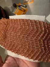 MESH-FILTER Column Distillation-Width Copper 5mm for 10cm-Length 6-Wire Packing-Woven