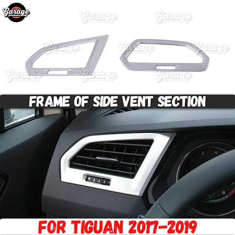 Рамка бокового вентиляционного отсека для Volkswagen Tiguan- ABS пластик литье 1 комплект/2 шт. украшения для стайлинга автомобилей