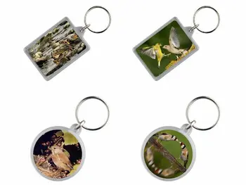 

Two-sided Photo plastic keychain