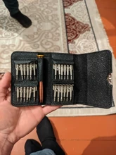 Juego de destornilladores de precisión, Kit de herramientas de apertura de reparación 25 en 1 con Funda de cuero para Juguete Pequeño de teléfono móvil, Kit de herramientas de mano de desmontaje