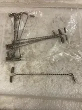 Brazo de alambre de pesca con aparejo giratorio en forma de T, acero inoxidable, 9/12/15cm, 10 Uds.