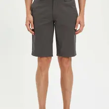 DeFacto мужские летние шорты коричневого цвета, мужские повседневные прямые короткие шорты, мужские бермуды со средней талией, Shorts-K6969AZ19SM