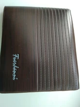 Cartera Vintage de cuero para hombre, cartera masculina de lujo, corta, ajustada, con Clip para dinero, tarjetero, Portomonee