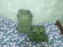 Mochila táctica de 50L para hombre, bolsa táctica deportiva Molle 4 en 1, para senderismo al aire libre, escalada, ejército, Camping