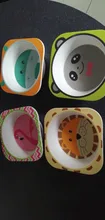 Cuencos de alimentación de bebé a prueba de caídas, cuenco de dibujos creativos de fibra de bambú, cuencos de arroz para niños, cuencos de sopa adicionales para comer al bebé