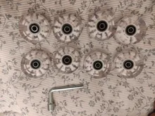 Ruedas de patinaje deslizantes resistentes al desgaste, reemplazos duraderos, 8 Uds.