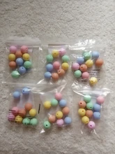 Cuentas de silicona para mordedor de bebé, cadena de chupete DIY de 12mm, cuentas de silicona sin BPA, collar de dentición para bebé, accesorios de juguete, 60 uds.