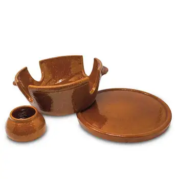 

FUNDUE with refractory plate for meat to the STONE