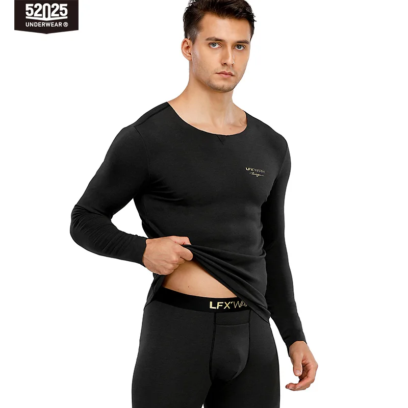 52025 Men Thermal Underwear with Merino Wool Seamless Elegant Stylish Fashionable Soft Comfortable Long Johns Warm Thermals mens long johns set Long Johns