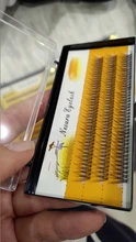 Pestañas postizas pop Coreano cola de pez, dos largas, cortas, para Injerto de plantas, novedad, venta al por mayor