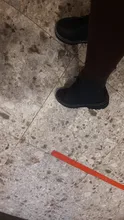 AIYUQI-Botas tobilleras de piel auténtica para mujer, botines gruesos con piel auténtica, de viento británico, para otoño, 2021