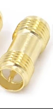 1 Uds RP SMA macho a hembra RP SMA adaptador macho hembra RF Coax acoplamiento barril de nuez convertidor de conector para WIFI 4G antena