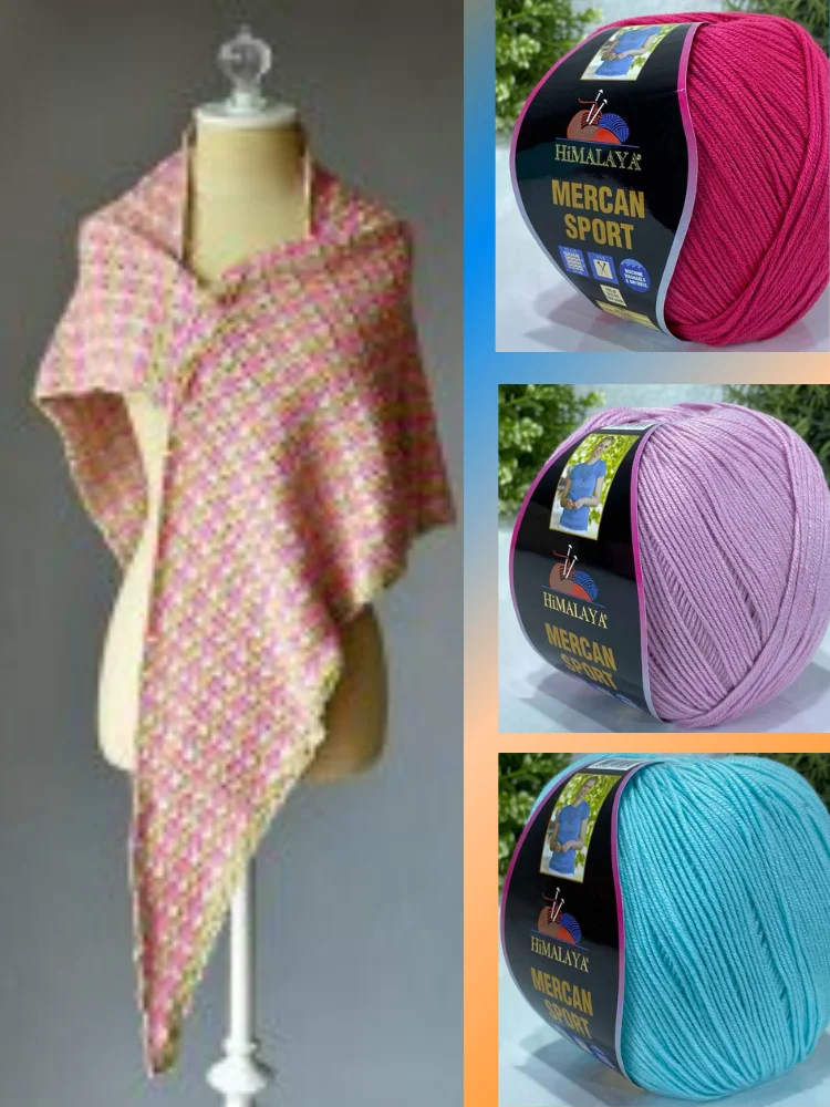 Micro Dralon Knitted Yarn - 31 Color Options 315 Meters (100gr) Himalaya Mercan Sport Accessory Materials Shawls Scarves Cardigan Sweater Home