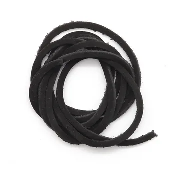 

Genuine leather cord 3mm * 1 m, design #301, 100% leather (black)