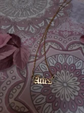 Collar de acero inoxidable con las letras del zodiaco, joyería de 12 Constelaciones, Virgo, Leo, Taurus, Gemini, cáncer, constelaciones inglesas