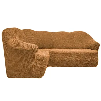 

Cover for corner sofa, without ruffles, mustard