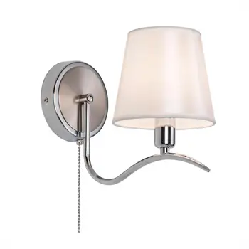 

Cl439311 Emma Chrome + White St-K wall lamp