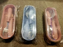 Bebé Gadgets vajilla conjunto niños utensilios de acero inoxidable niño vajilla cubiertos de dibujos animados bebé comida tenedor cuchara de alimentación