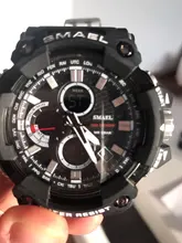 Reloj deportivo de doble horario para hombre, resistente al agua hasta 50m, relojes militares para hombre, 1802D, relojes para regalo