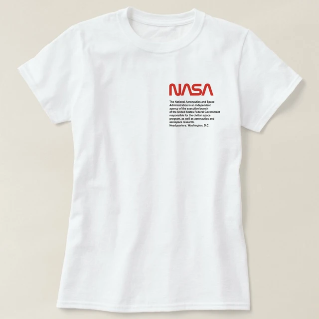 Camiseta NASA calidad premium 50% Algodón, para niños y adultos _ - AliExpress