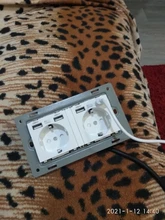 Delviz-Toma corriente con USB estándar para la UE, enchufe de pared con 2 salidas, panel de alimentación CA 110 ~ 250V, de calidad 16A, doble marco, 146x86mm