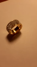 Anillo de acero de estilo Retro Vintage para mujer, joyería de 5 fila de cristales transparentes, anillos de boda de compromiso de acero inoxidable a la moda, gran oferta