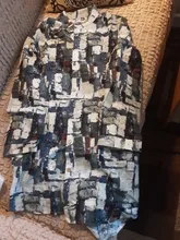 Camisa larga Vintage de lino y algodón para mujer, blusa informal de manga larga con cuello levantado