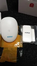 KERUI timbre inalámbrico de alarma de bienvenida de 57 chimes timbre inteligente 80m Detector de movimiento PIR Sensor de ventana de la puerta