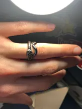 Anillo de serpiente Chapado en plata y Rattlesnake para hombre y mujer, Joyería Moderna de estilo Hip Hop, Punk, para fiesta y motocicleta