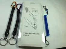 DAGEZI-cuerdas de retención de pesca con mosquetón para acampar, accesorio seguro para bloquear el cable de acero, herramientas de aparejos de pesca, 12-18cm