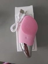 cepillo facial limpieza facial limpiador facial eléctrico cepillo de limpieza facial Mini cepillo de eléctrico limpiador Facial sónico de silicona limpiador de poros profundo masajeador de piel cepillo de  dispositivo